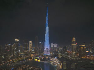 2024-02-13 Burj Khalifa Shines Bright to Commemorate the Launch of Zayed International Airport’s Iconic Brand Identity